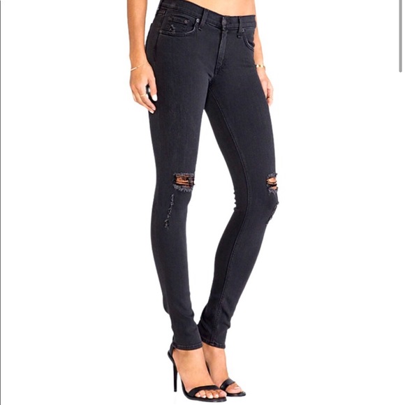 Rag & bone skinny jeans in “Soft Rock with Holes” - Picture 3 of 7